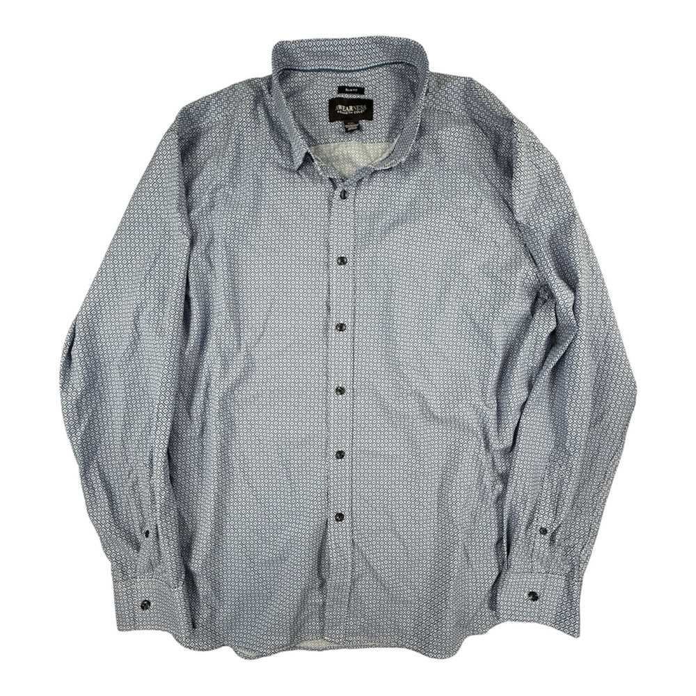 Kenneth Cole Awearness Shirt Slim Fit Button Up Long Sleeve
